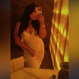 Elegant White Lace Dress